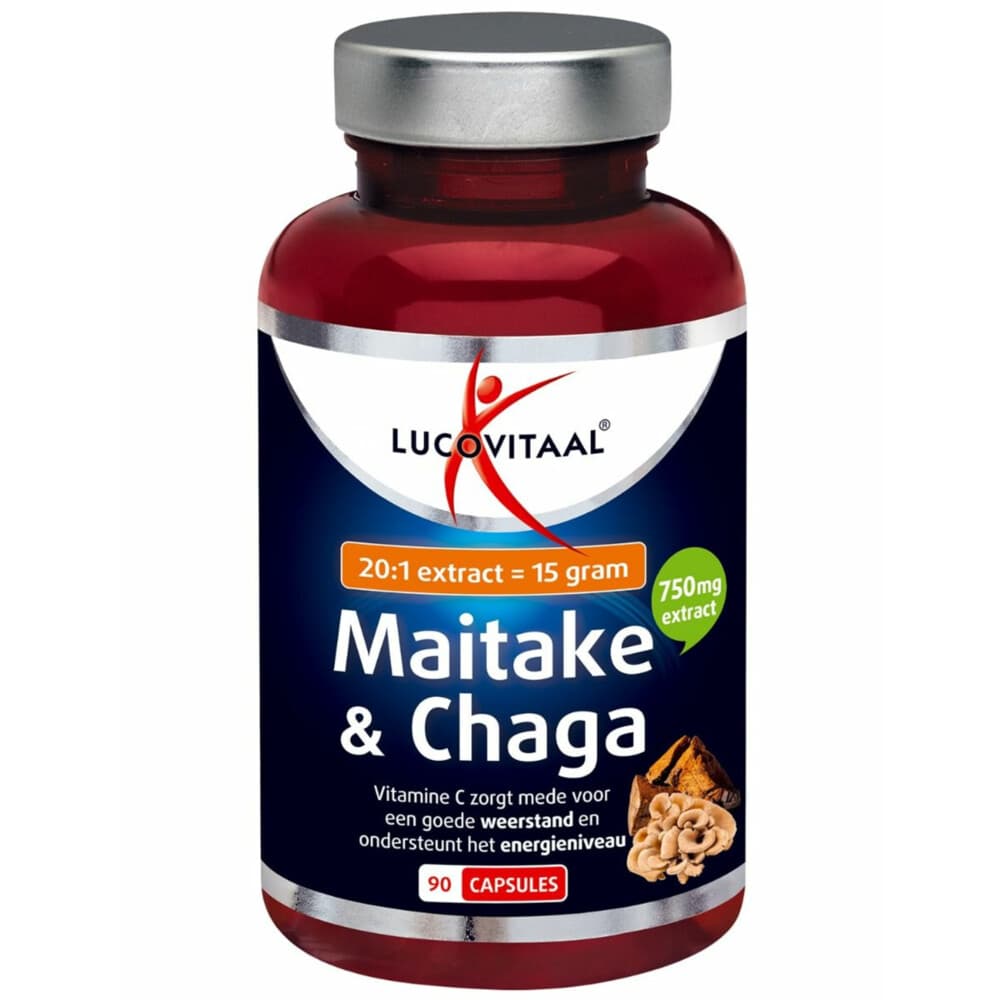 Gratis Verzending: 2x Lucovitaal Maitake&Chaga 90 capsules
