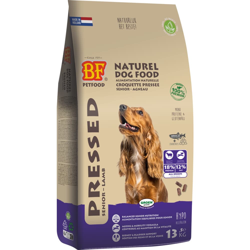 BF Petfood Geperst Hondenvoer Senior 13,5 kg