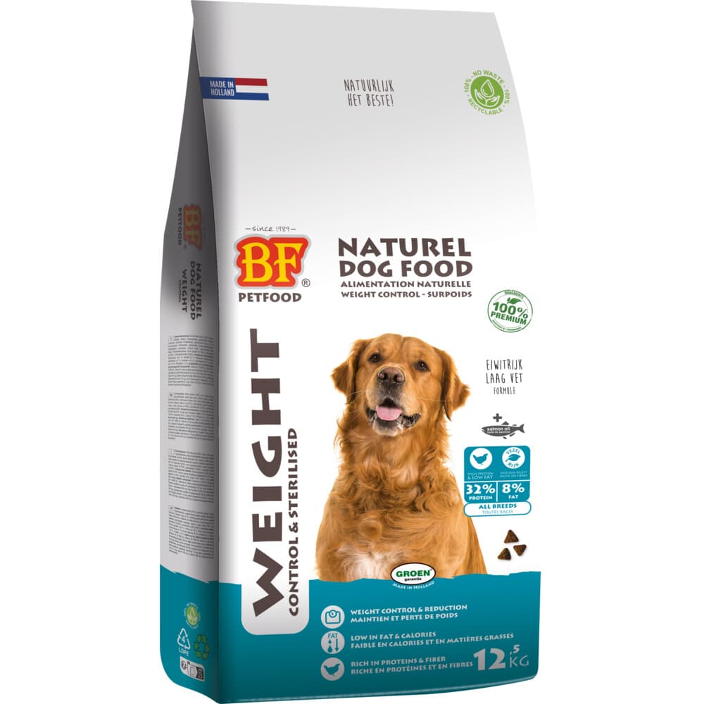 BF Petfood Weight Control Hondenvoer 12,5 kg