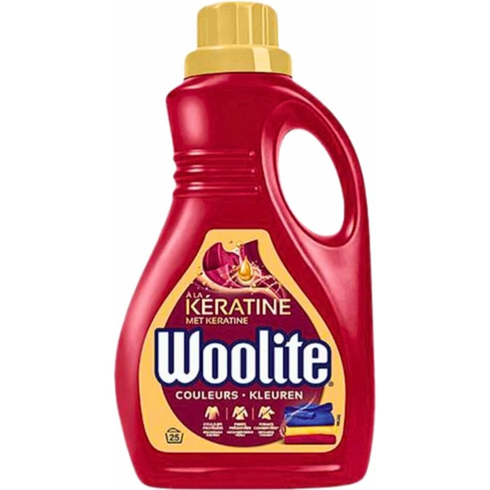 2+1 gratis: Woolite Wasmiddel Color met Keratine 25 wasbeurten 1,5 liter