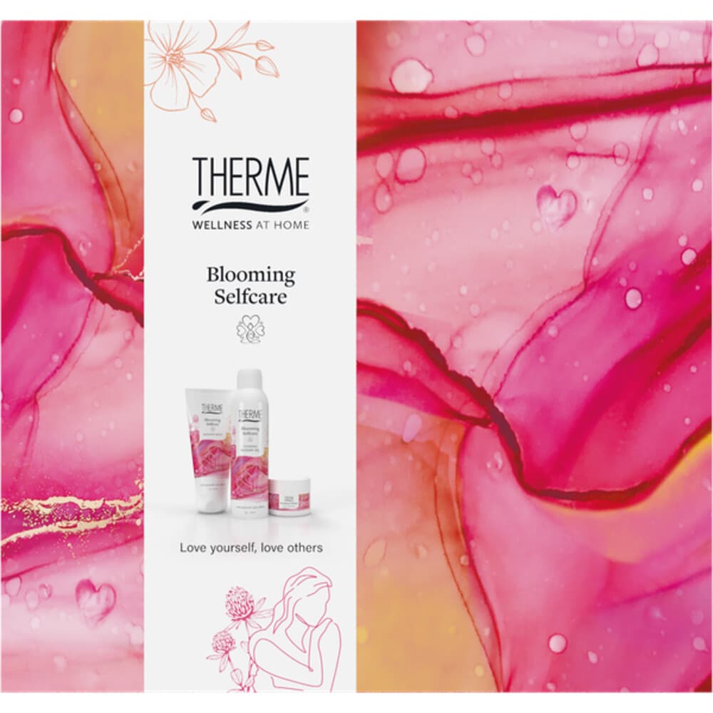 Therme Blooming Selfcare Geschenkset Bodybutter 75 ml + Douchegel 200 ml + Douche Satin 200 ml 1 set