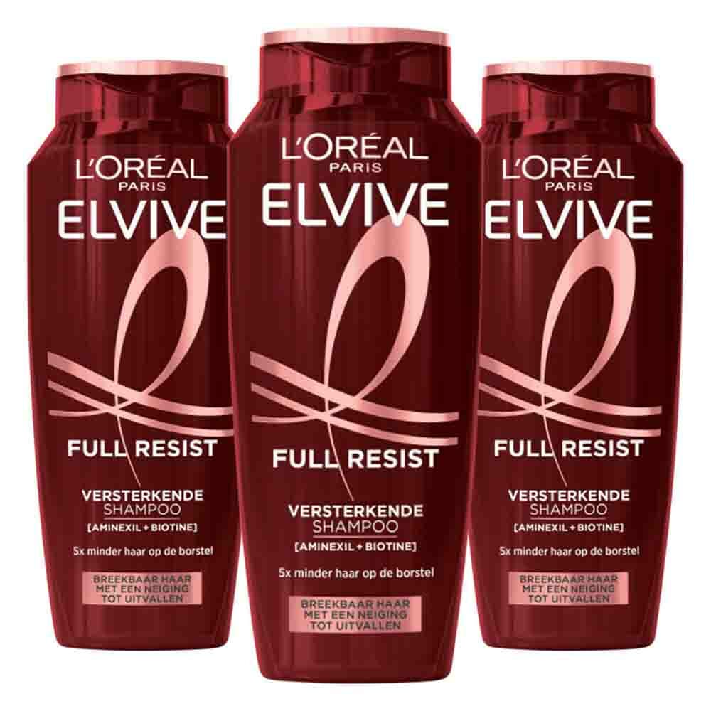 3x L'Oréal Elvive Full Resist Shampoo 250 ml