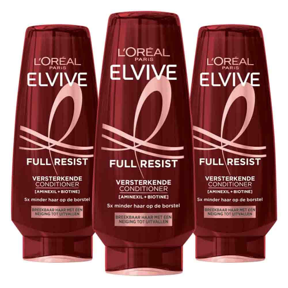 3x L'Oréal Elvive Full Resist Conditioner 250 ml