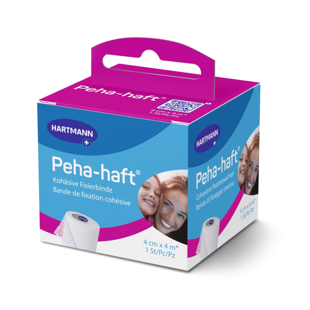 Peha-Haft Fixatiezwachtel Latexvrije Zelfhechtende Verbandfixatie 4 cm x 4 m