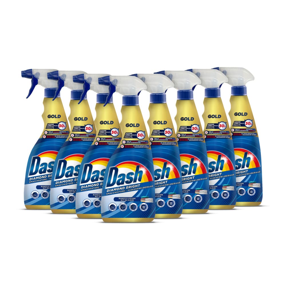 8x Dash Vlekverwijderaar Gold Spray 750 ml