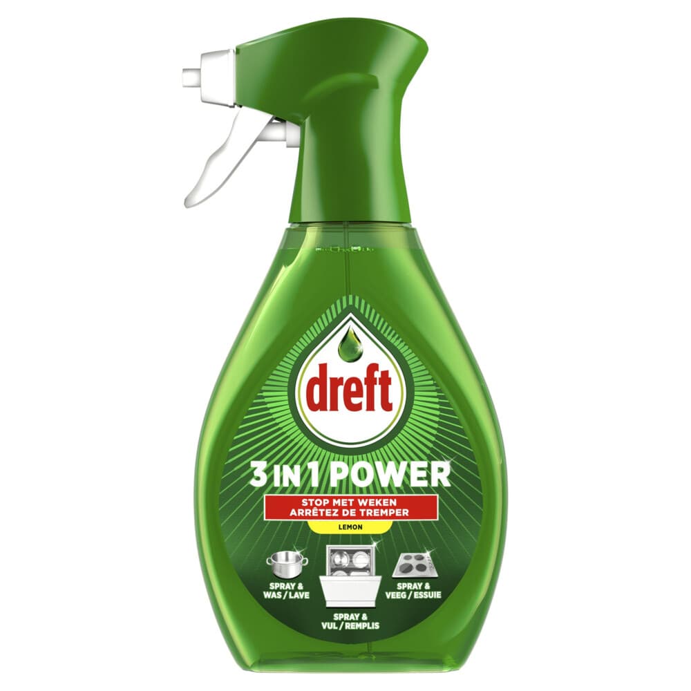 5x Dreft 3in1 Power Lemon Spray 500 ml