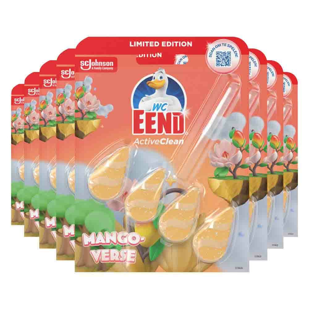 8x WC Eend Toiletblok Active Clean Mango Verse 38.6 gr