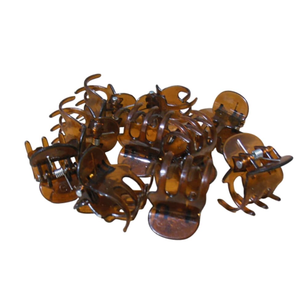 Hair Mode Haarklemmen Mini Bruin 10 stuks