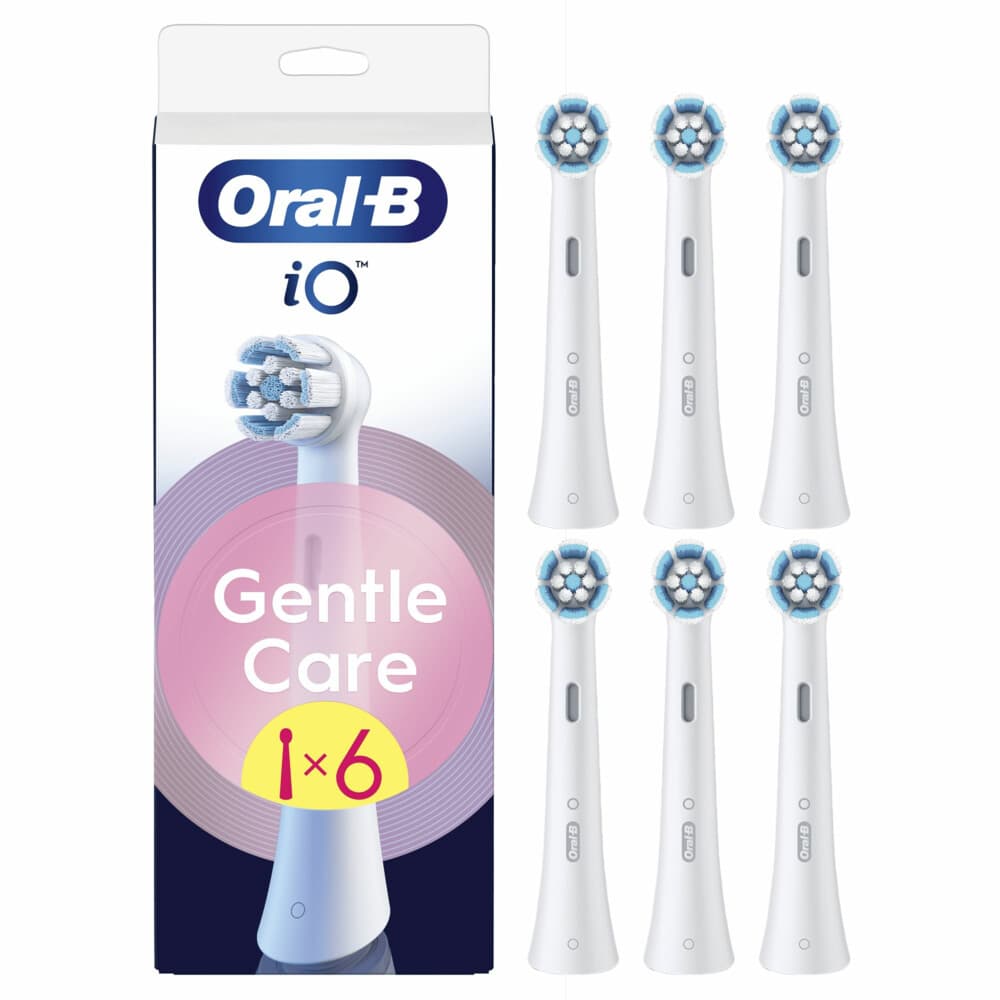 6x Oral-B Opzetborstels iO Gentle Care Wit 6 stuks