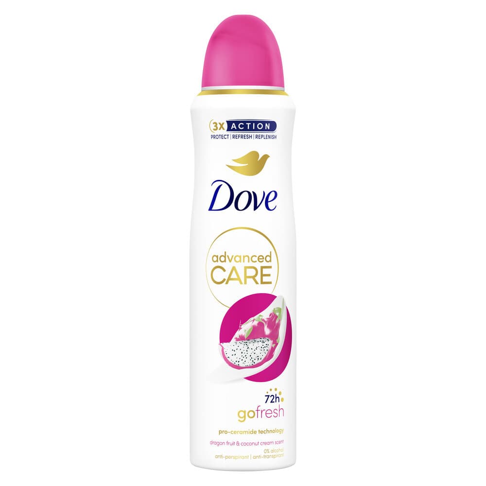 2+1 gratis: Dove Deodorant Spray Dragon Fruit&Coconut Cream 150 ml