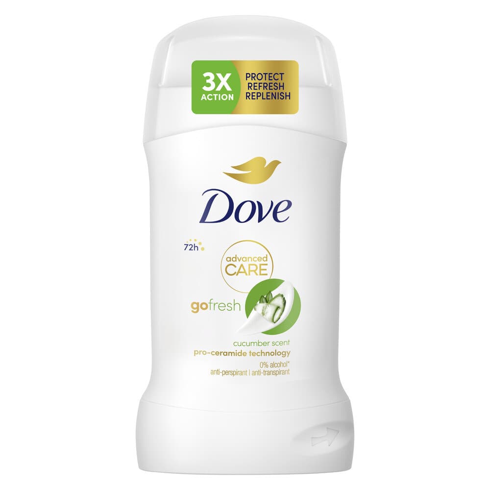 2+1 gratis: Dove Deodorant Stick Cucumber 50 ml
