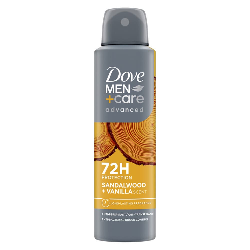 3x Dove Deodorant Men+ Care Sandalwood&Vanilla 150 ml