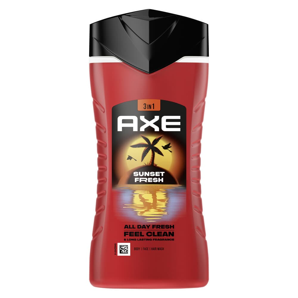2+1 gratis: Axe 3-in-1 Douchegel Sunset Fresh 250 ml