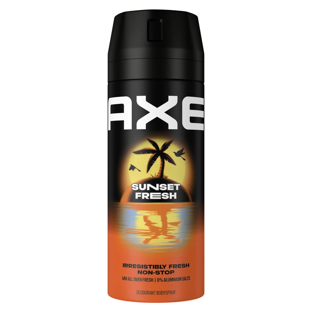 2+1 gratis: Axe Deodorant Bodyspray Sunset Fresh 150 ml