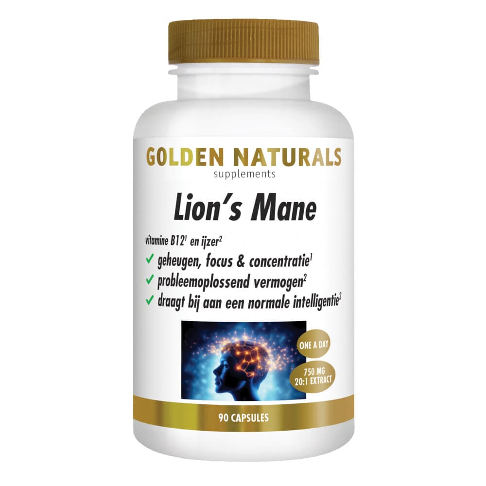 Gratis Verzending: Golden Naturals Lion’s Mane 90 capsules