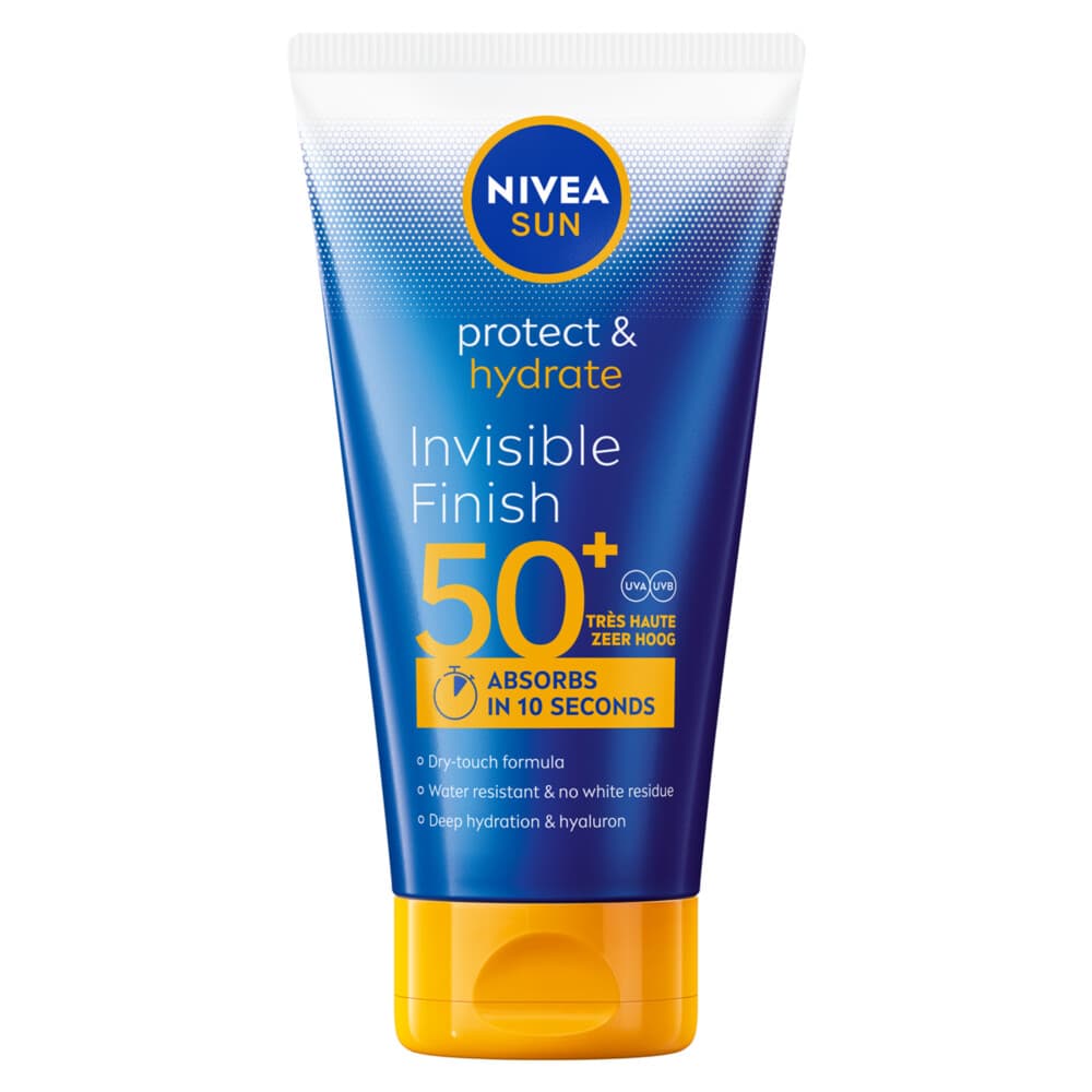 2x NIVEA Sun Protect&Hydrate Zonnecrème Invisible Finish SPF 50+ 150 ml