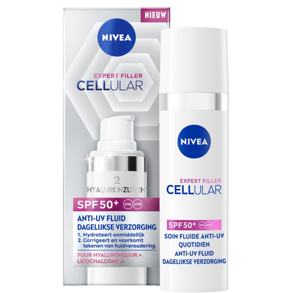 1+1 gratis: NIVEA Cellular Filler Daily UV Serum Fluid SPF 50 30 ml