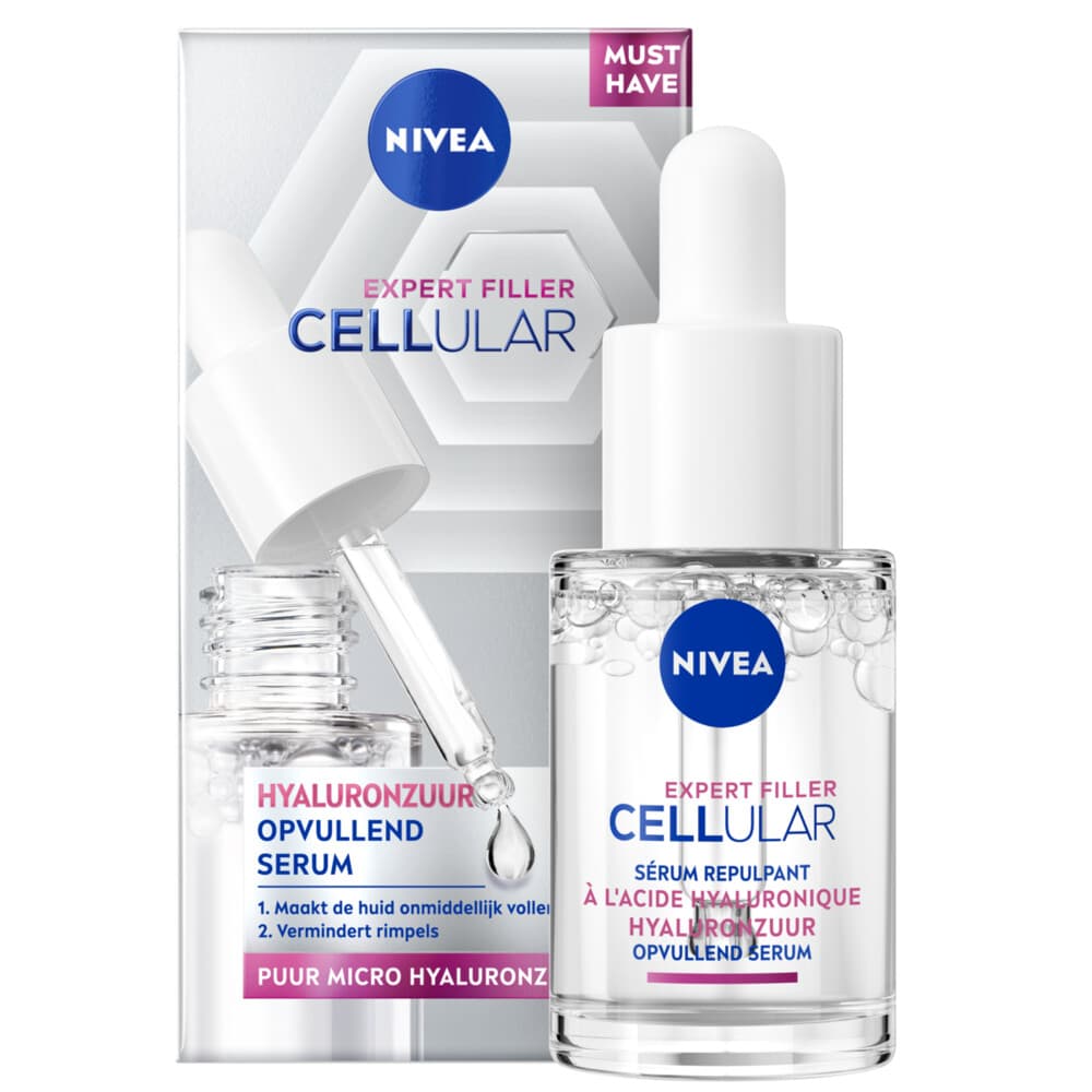 6x NIVEA Cellular Filler Hyaluron Vullend Serum 15 ml