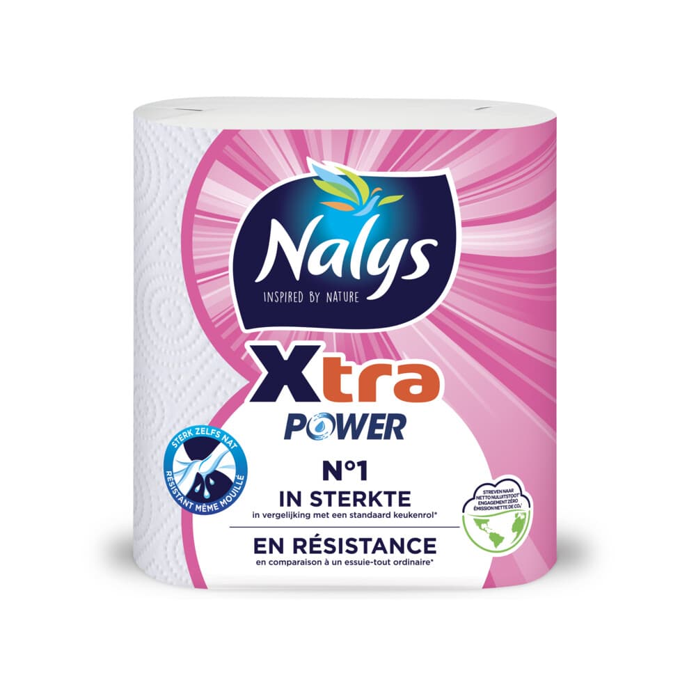 Nalys Huishoudpapier Xtra - Power 2 stuks