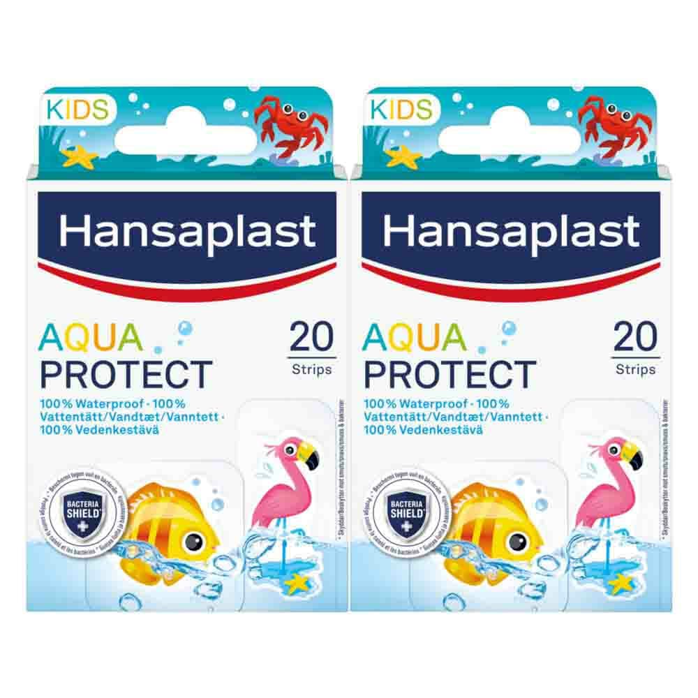 2x Hansaplast Aqua Protect Kids 20 stuks