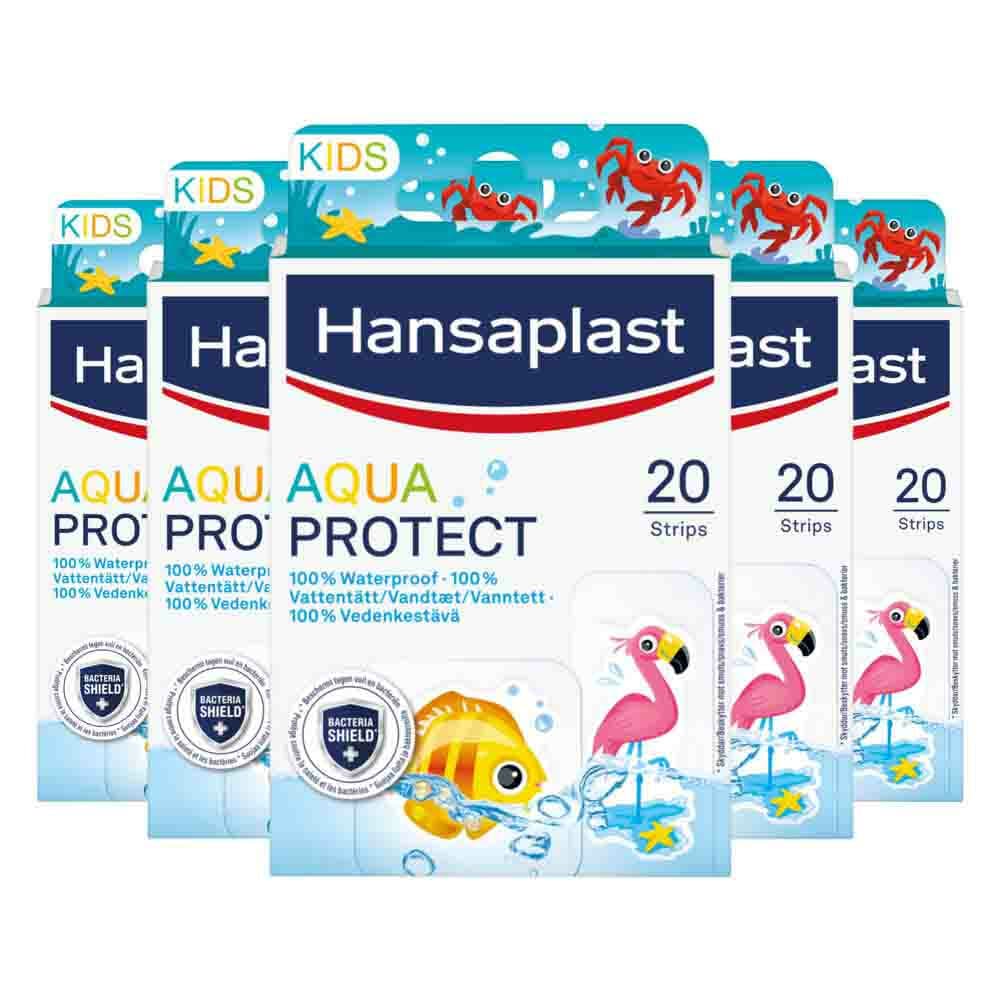5x Hansaplast Aqua Protect Kids 20 stuks