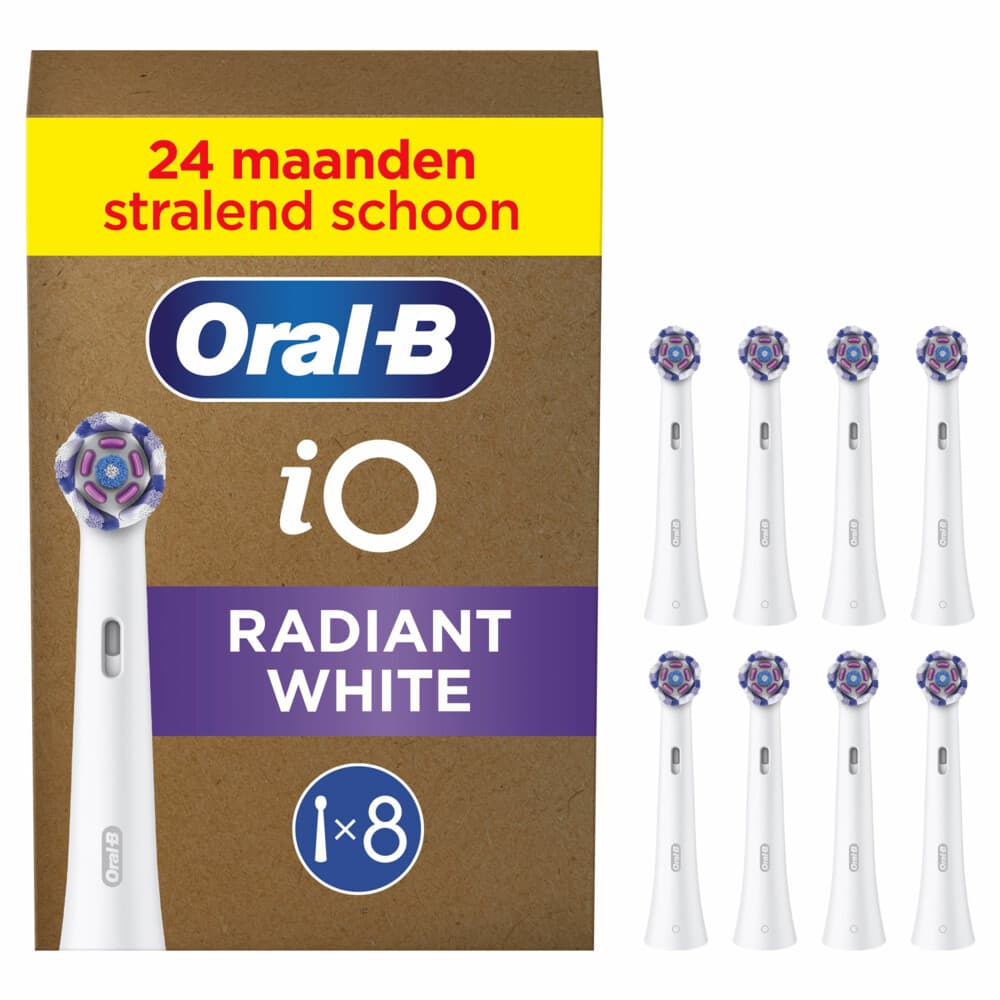 Oral-B Opzetborstels iO Radiant White Wit 8 stuks