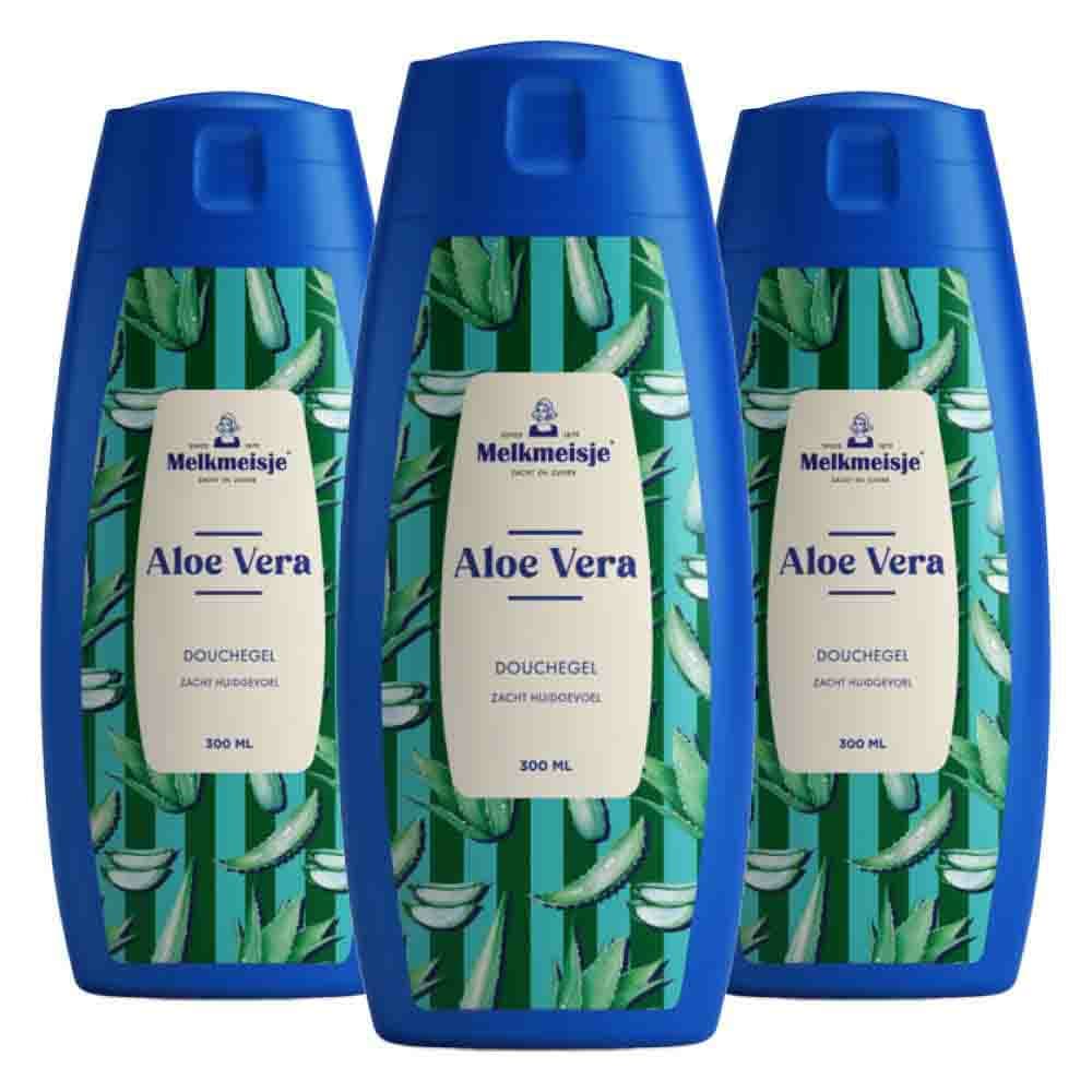 3x Melkmeisje Douchegel Aloe Vera 300 ml