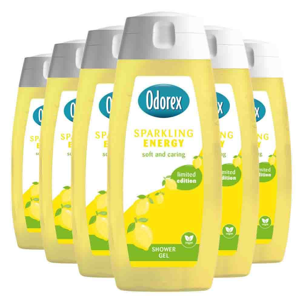 6x Odorex Douchegel Sparkling Energy 300 ml