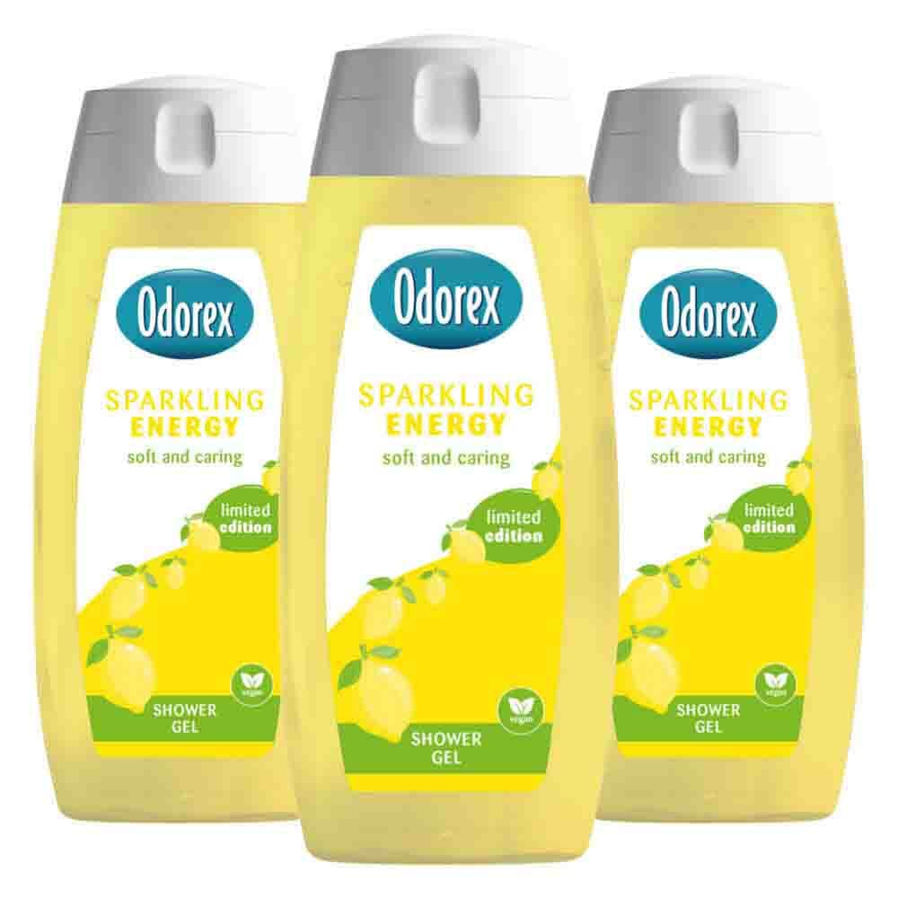 3x Odorex Douchegel Sparkling Energy 300 ml