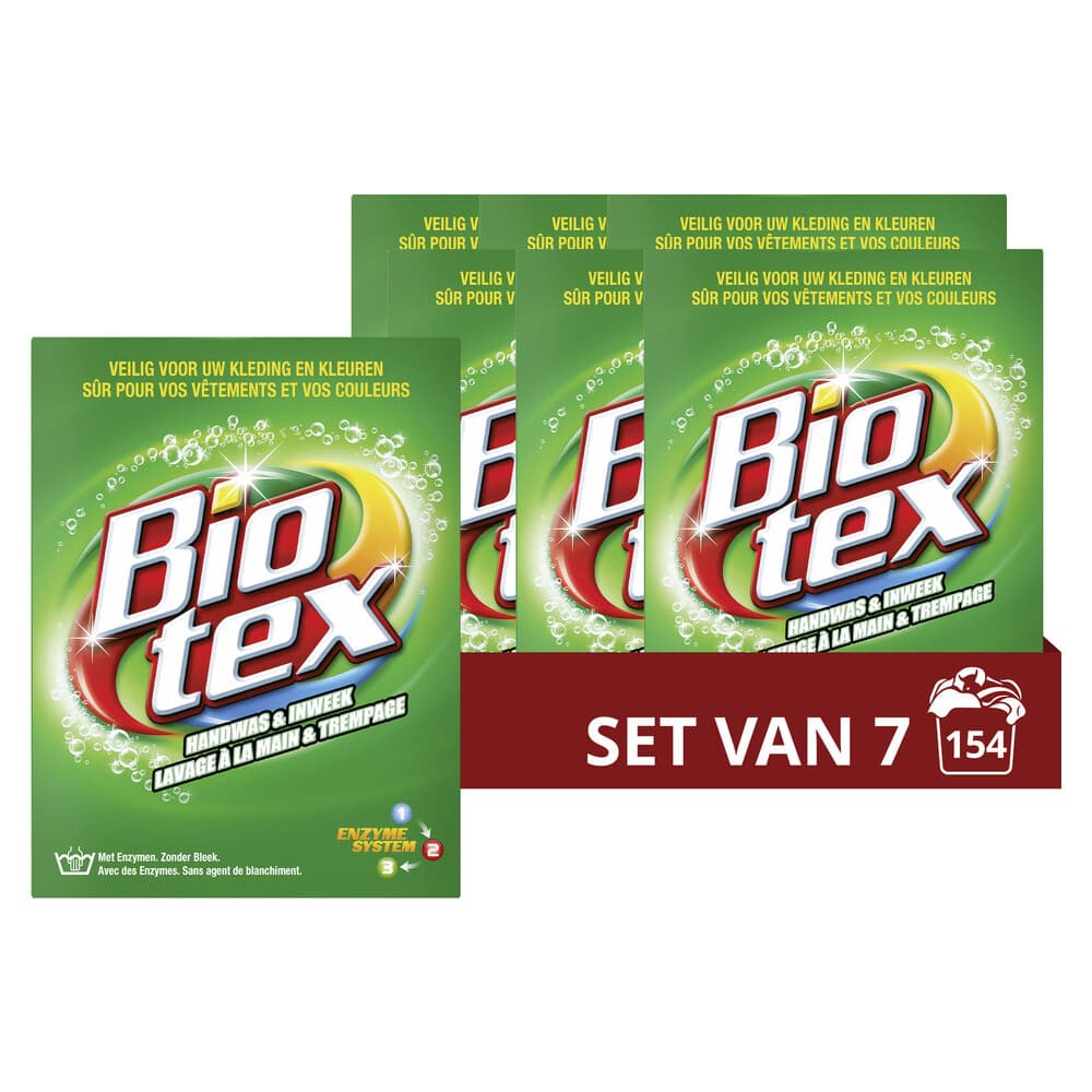 7x Biotex Handwas&Inweek Poeder 720 gr