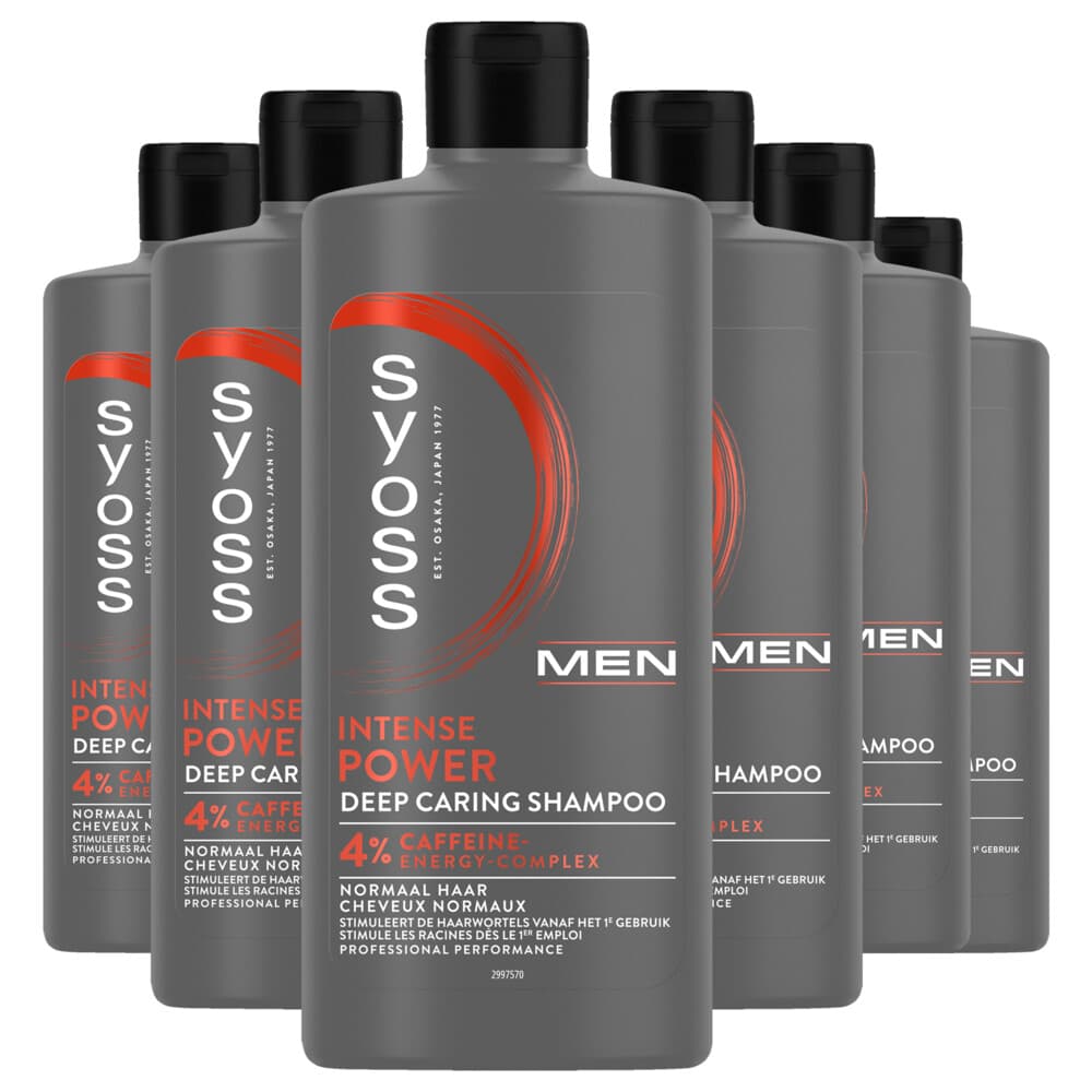6x Syoss Men Power Shampoo 440 ml