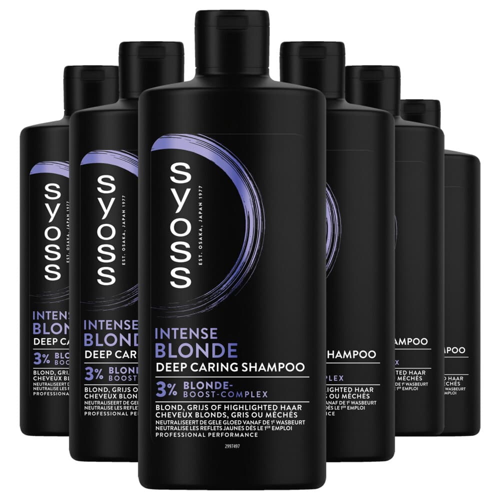 6x Syoss Blonde Shampoo 440 ml