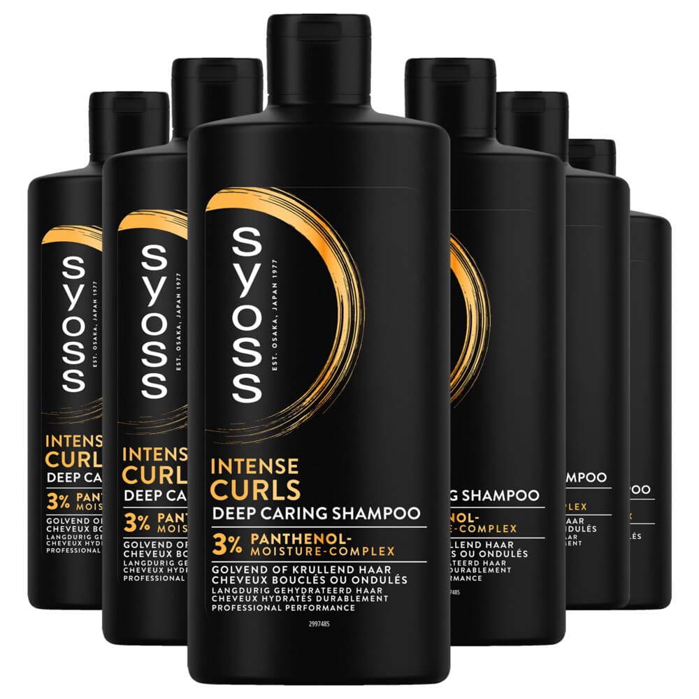 6x Syoss Intense Shampoo Curls Deep Caring 440 ml