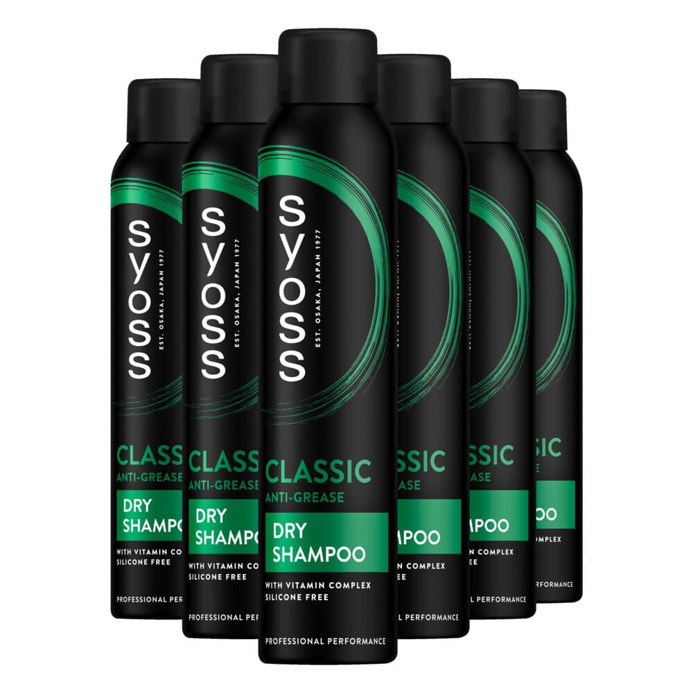 6x Syoss Anti-Grease Droogshampoo 200 ml
