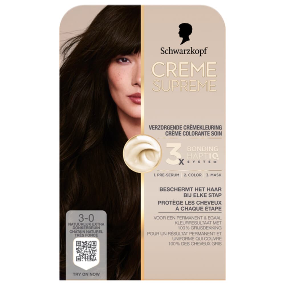 Schwarzkopf Creme Supreme Haarkleuring 3-0 1 set