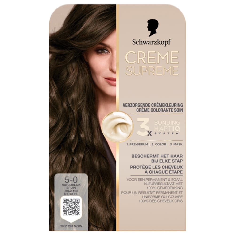 Schwarzkopf Creme Supreme Haarkleuring 5-0 1 set