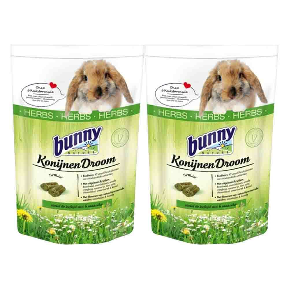 2x Bunny Nature Konijnendroom Herbs 1,5 kg