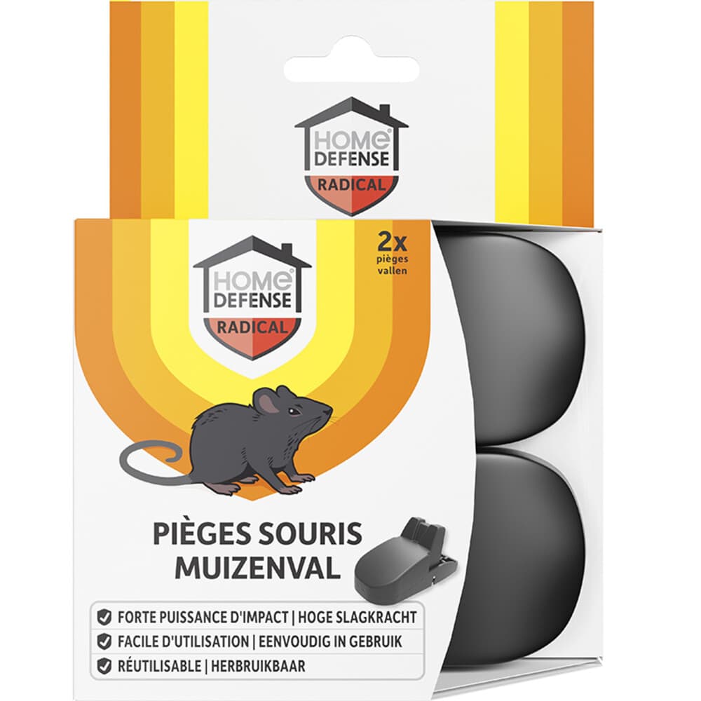 Home Defense Muizenval Kunststof 2 stuks