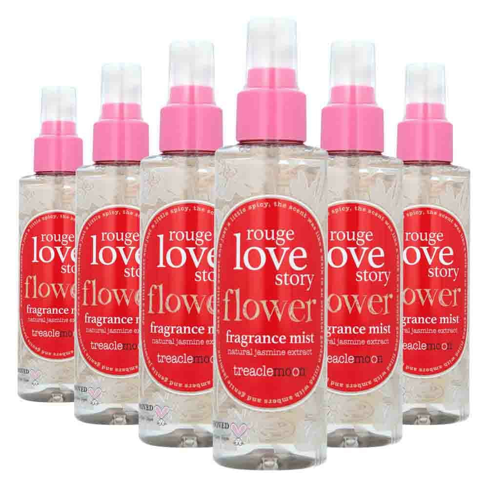 6x Treaclemoon Rouge Love Story Body Mist 150 ml