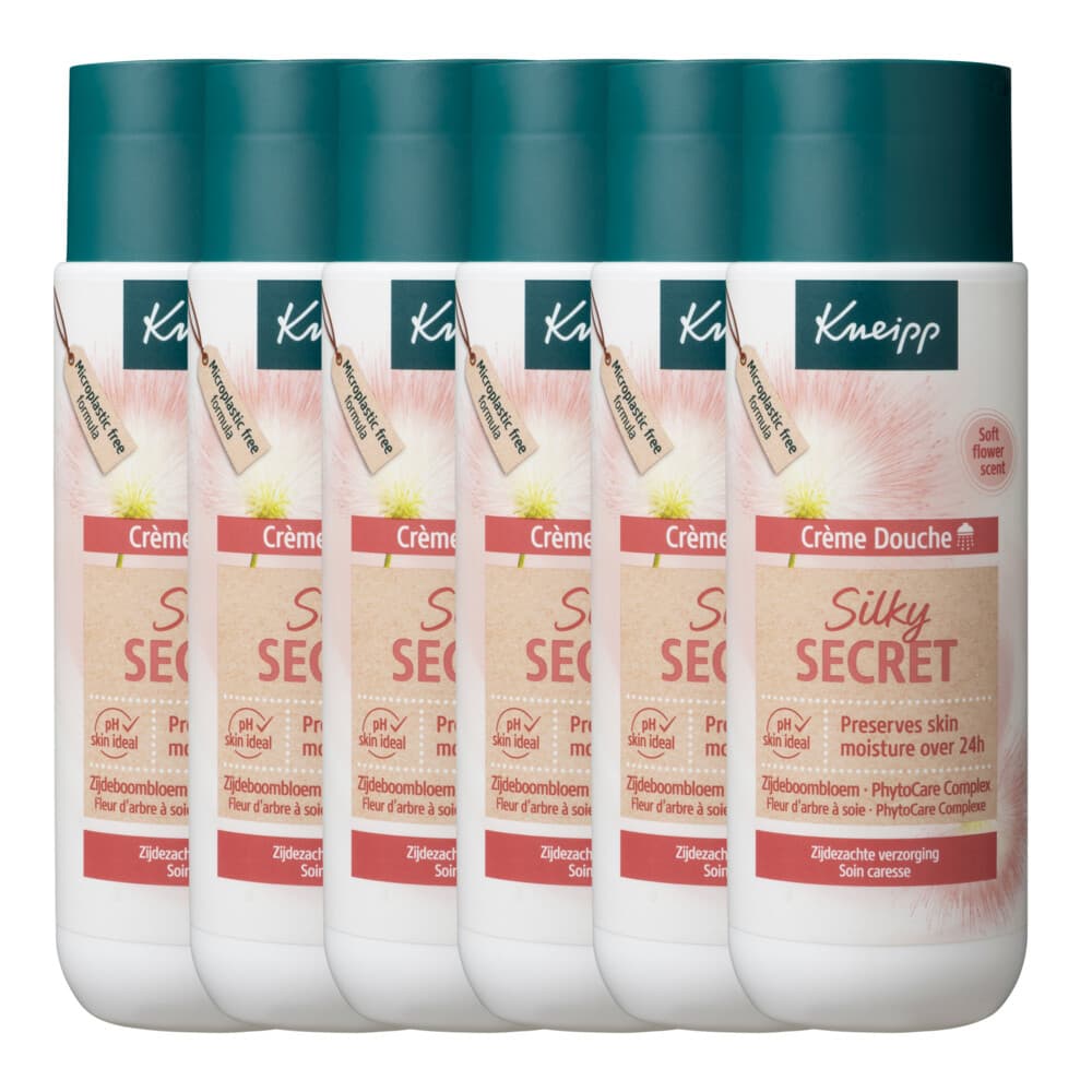 6x Kneipp Douchecreme Silky Secret 200 ml