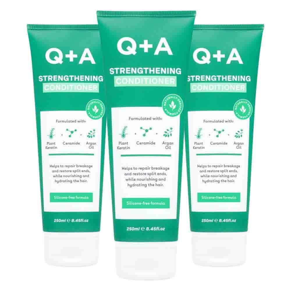 3x Q+A Strengthening Conditioner 250 ml