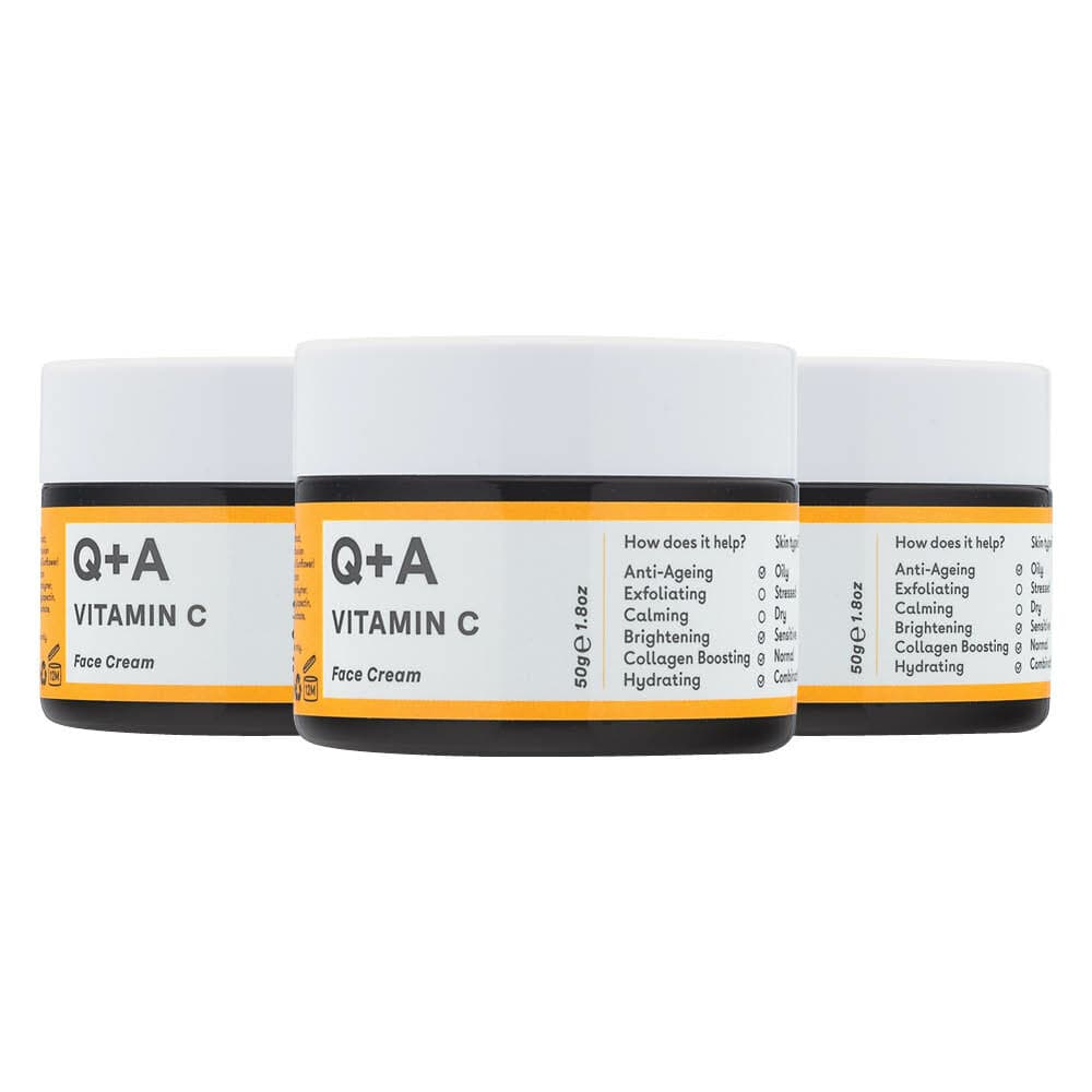 3x Q+A Vitamin C Radiance Face Cream 50 gr