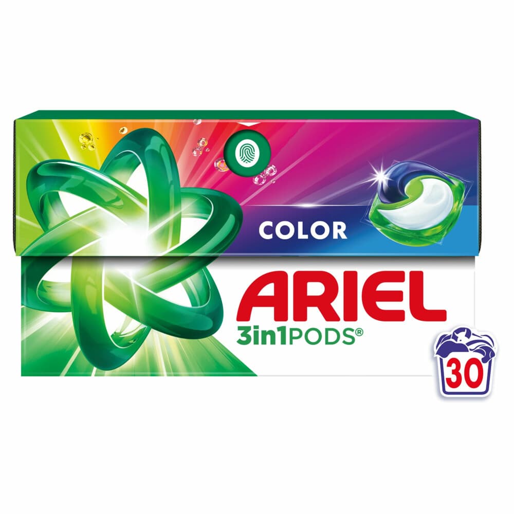 2+1 gratis: Ariel 3in1 Wasmiddel Pods Color 30 stuks