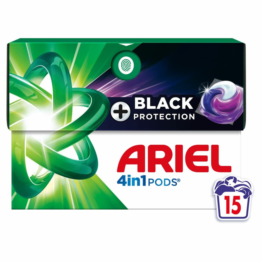 2+1 gratis: Ariel 4in1 Wasmiddel Pods Revitablack 15 stuks