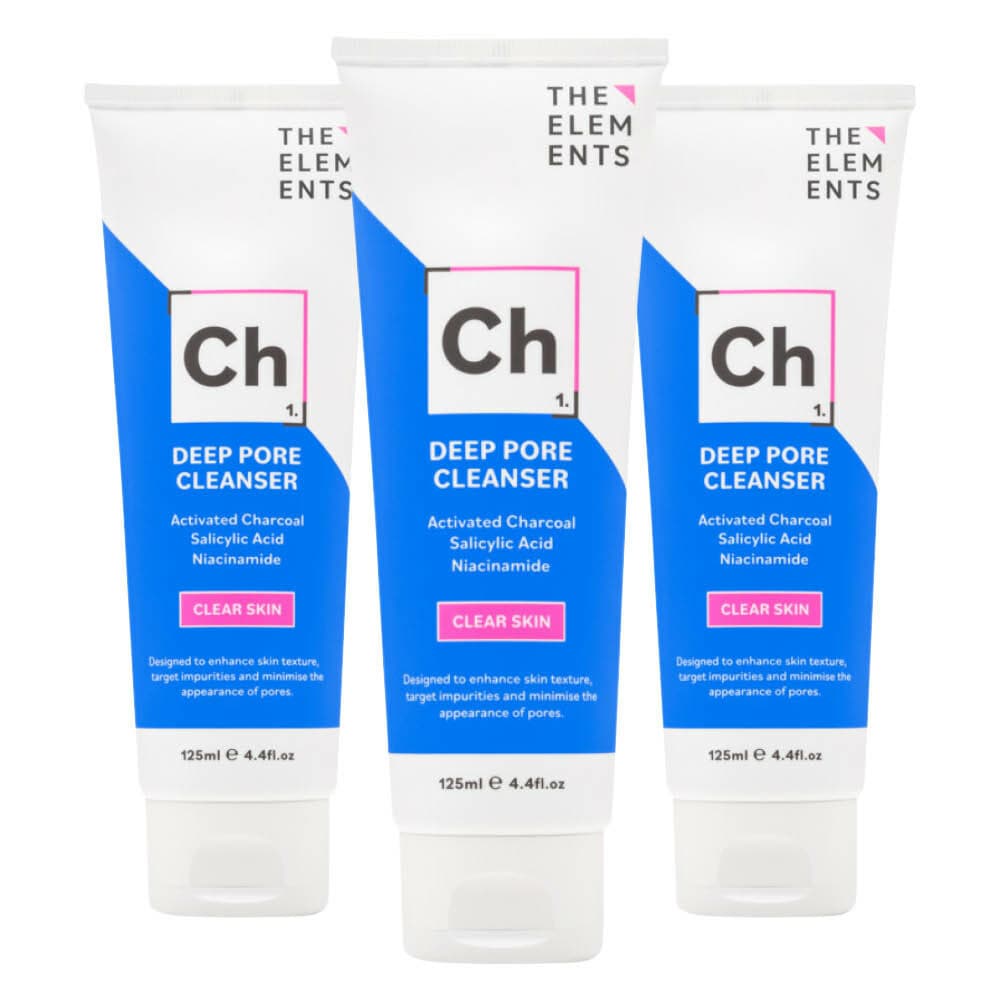 3x The Elements Clear Skin Deep Pore Cleanser 125 ml