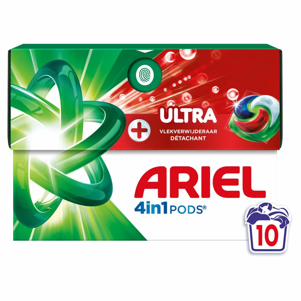 2+1 gratis: Ariel 4in1 Wasmiddel Pods Ultra Vlekverwijderaar 10 stuks