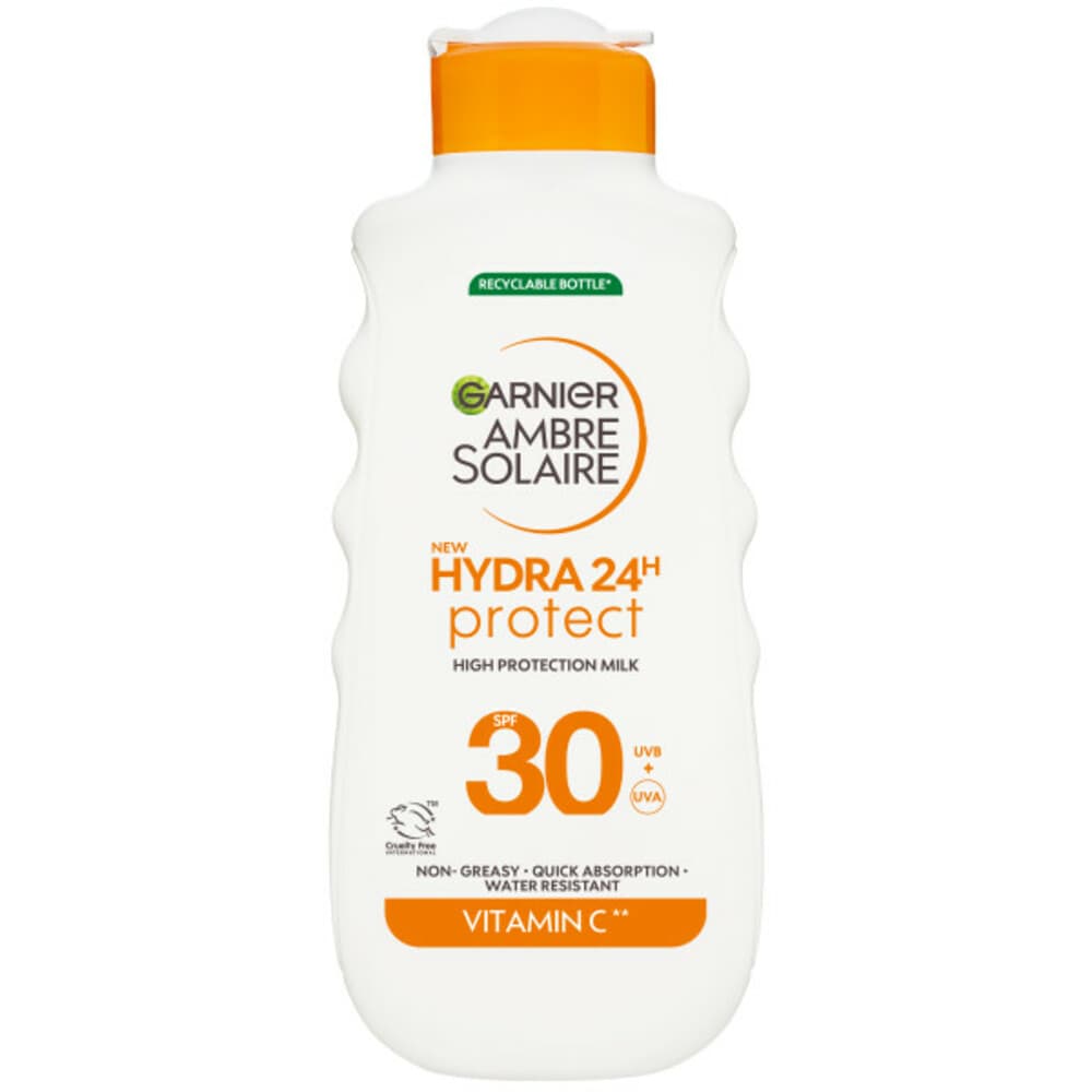3x Garnier Ambre Solaire Hydra 24 Zonnebrandmelk SPF 30 175 ml
