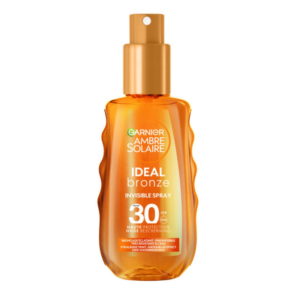 3x Garnier Ambre Solaire Ideal Bronze Onzichtbare Beschermende Spray SPF 30 150 ml