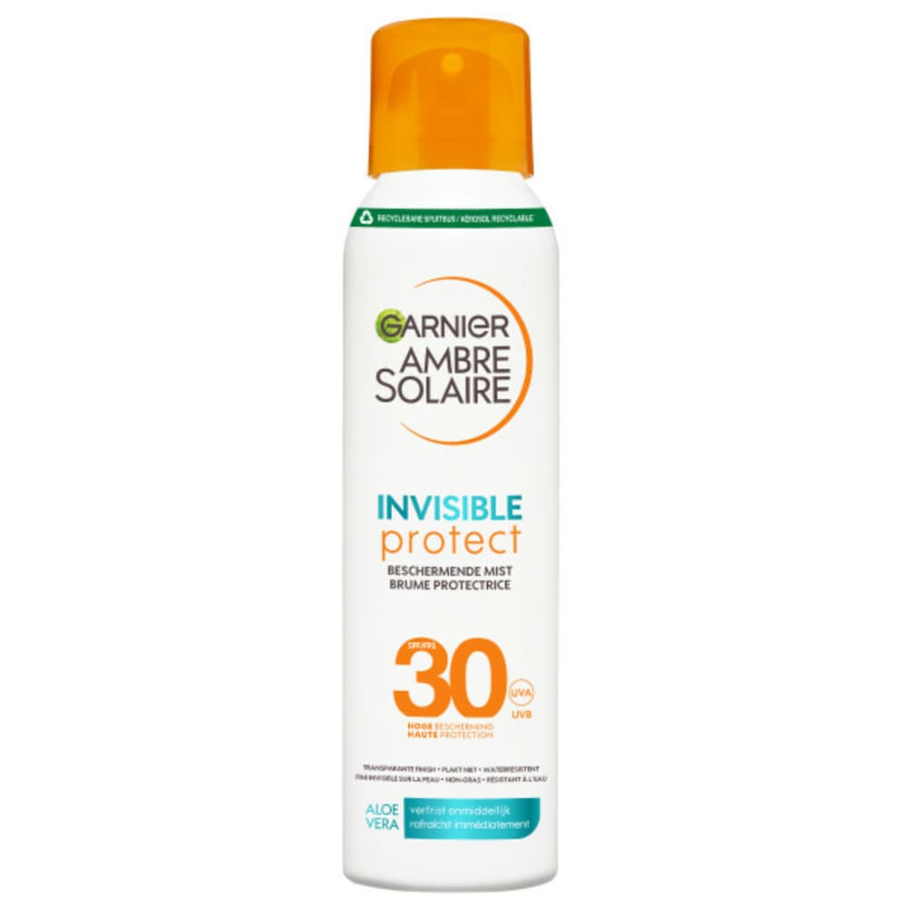 3x Garnier Ambre Solaire Invisible Protect Mist SPF 30 150 ml