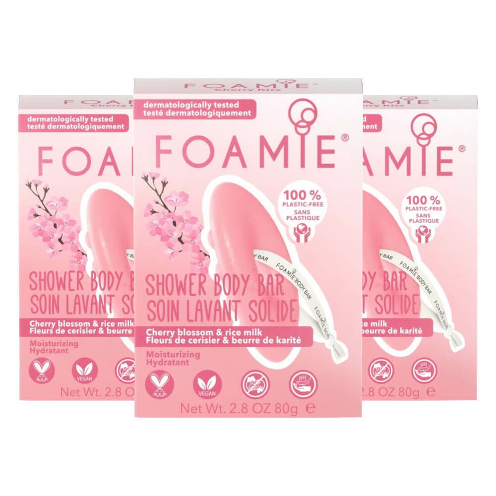 3x Foamie Body Bar Cherry Kiss